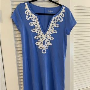 Lilly Pulitzer Blue Pima Cotton Dress NWT